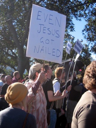 Even Jesus got nailed.